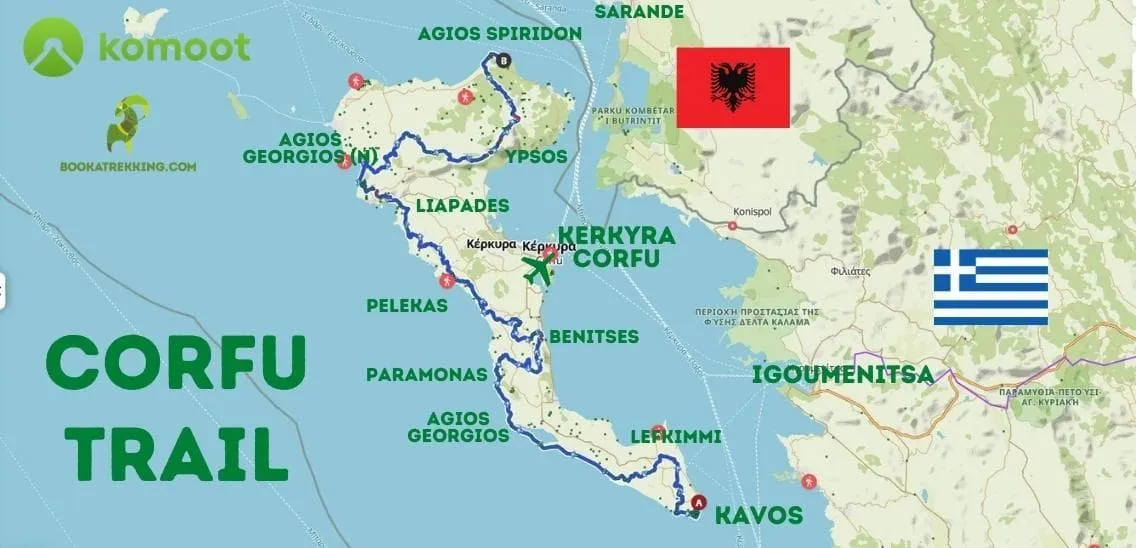 Wat en waar is de Corfu Trail?