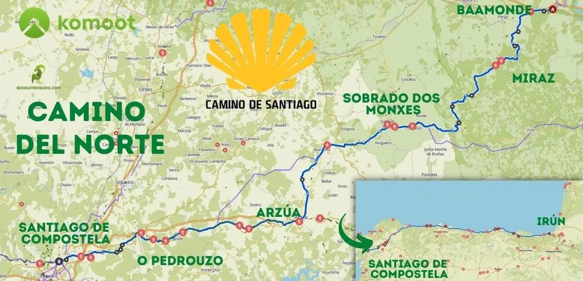 Camino del Norte: Baamonde to Santiago 1