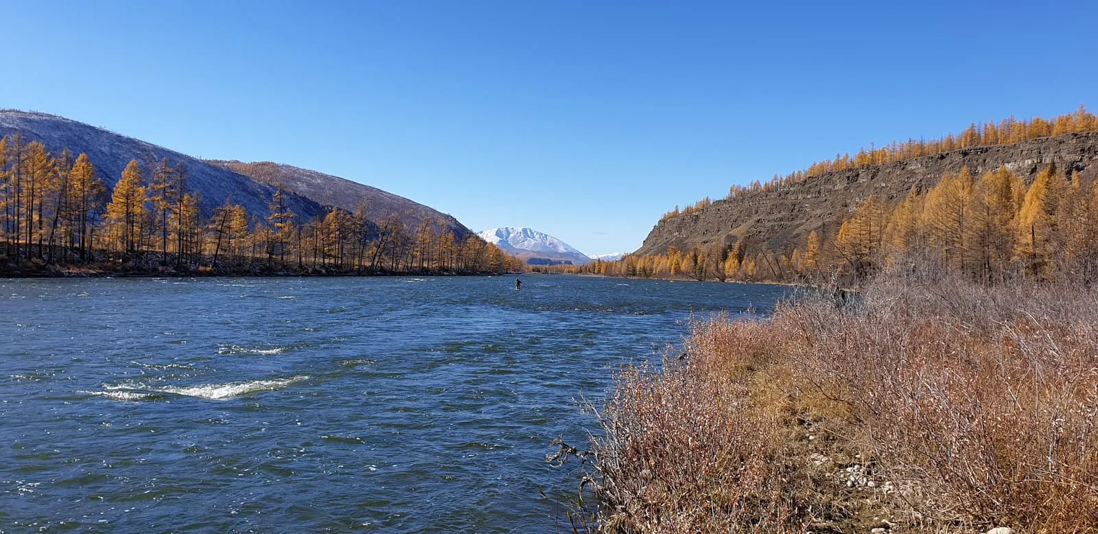 Tourist Ger Camp at Tengis & Shigshed River Valley