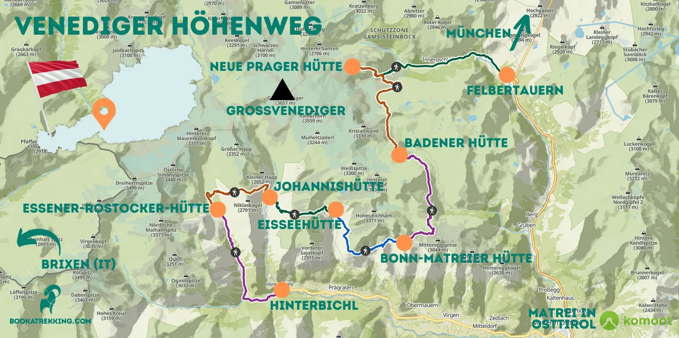 ¿Qué es y dónde está el Venediger Höhenweg? 