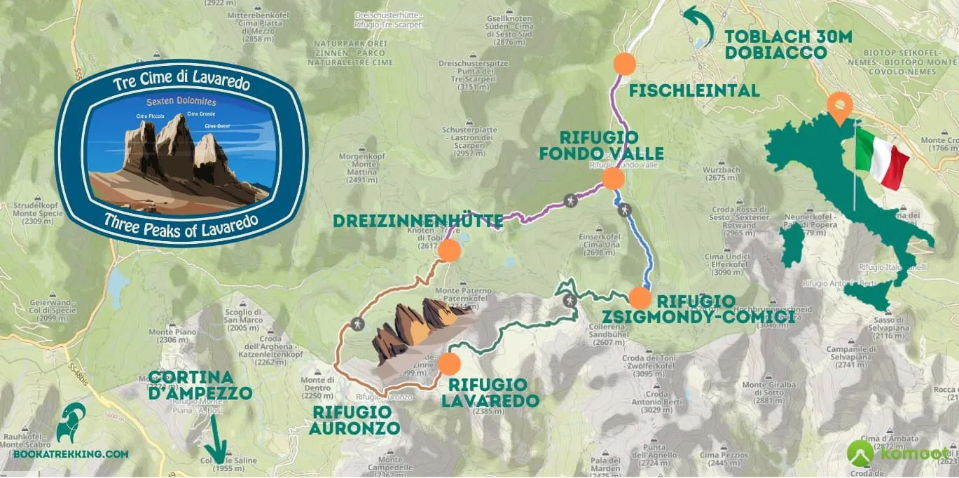 Turistika Na Tre Cime Di Lavaredo Etapy Chaty Mapy A Viac