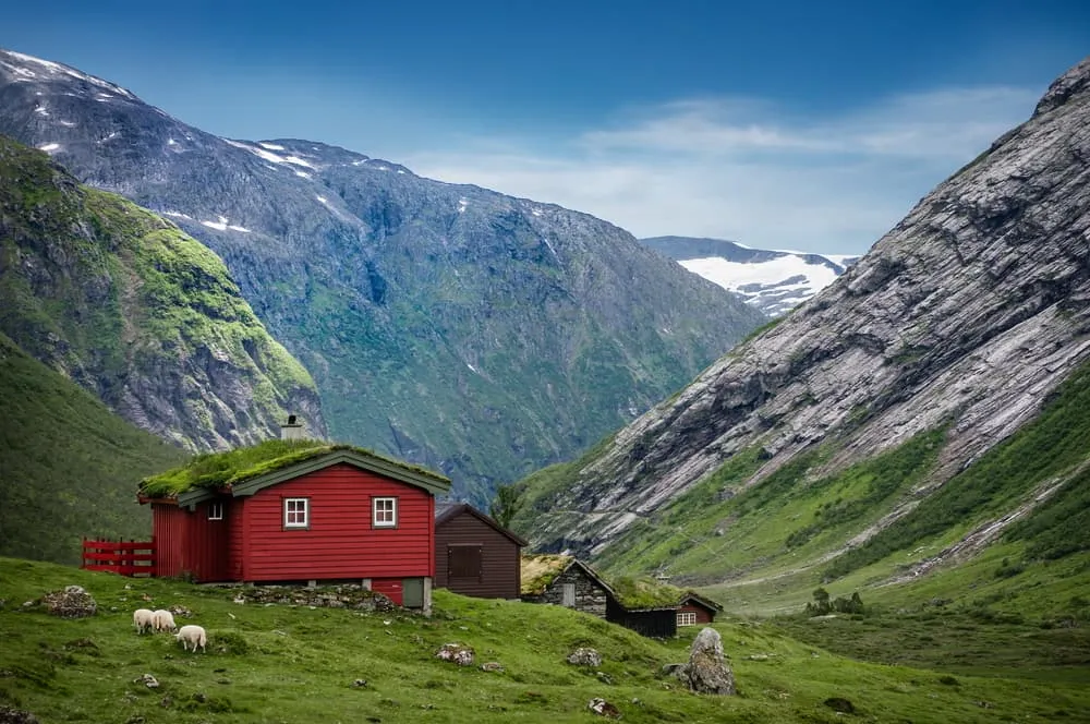 How does spending the night in DNT Huts in Norway work? 