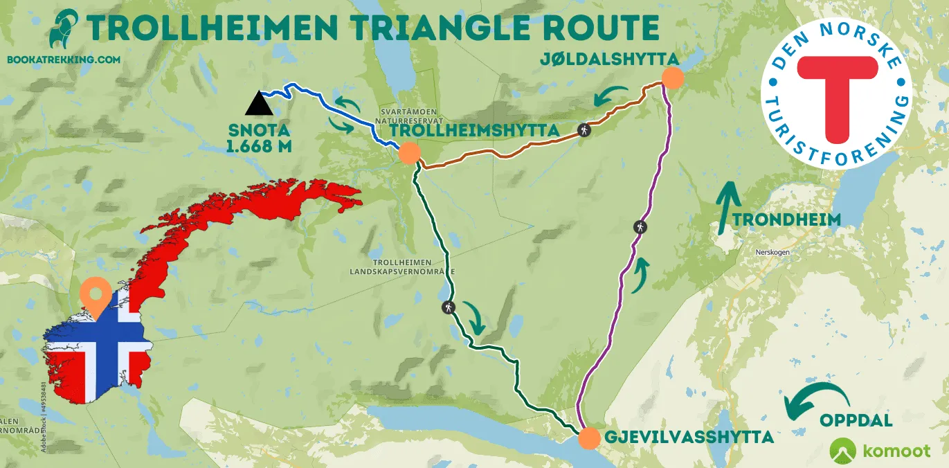 What and where is the Trollheimen Triangle Route? 