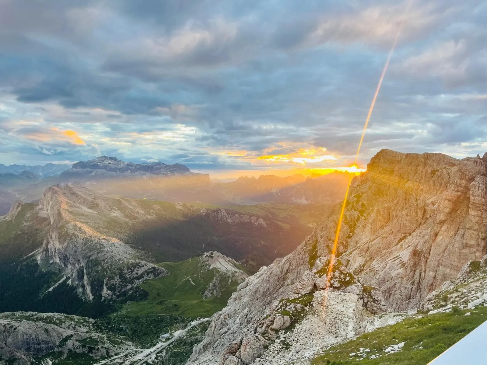 Kurzer Dolomiten Höhenweg 1 mit Hotel Vor und Nach