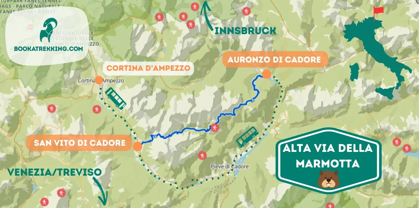 Hvad og hvor er Alta Via della Marmotta?