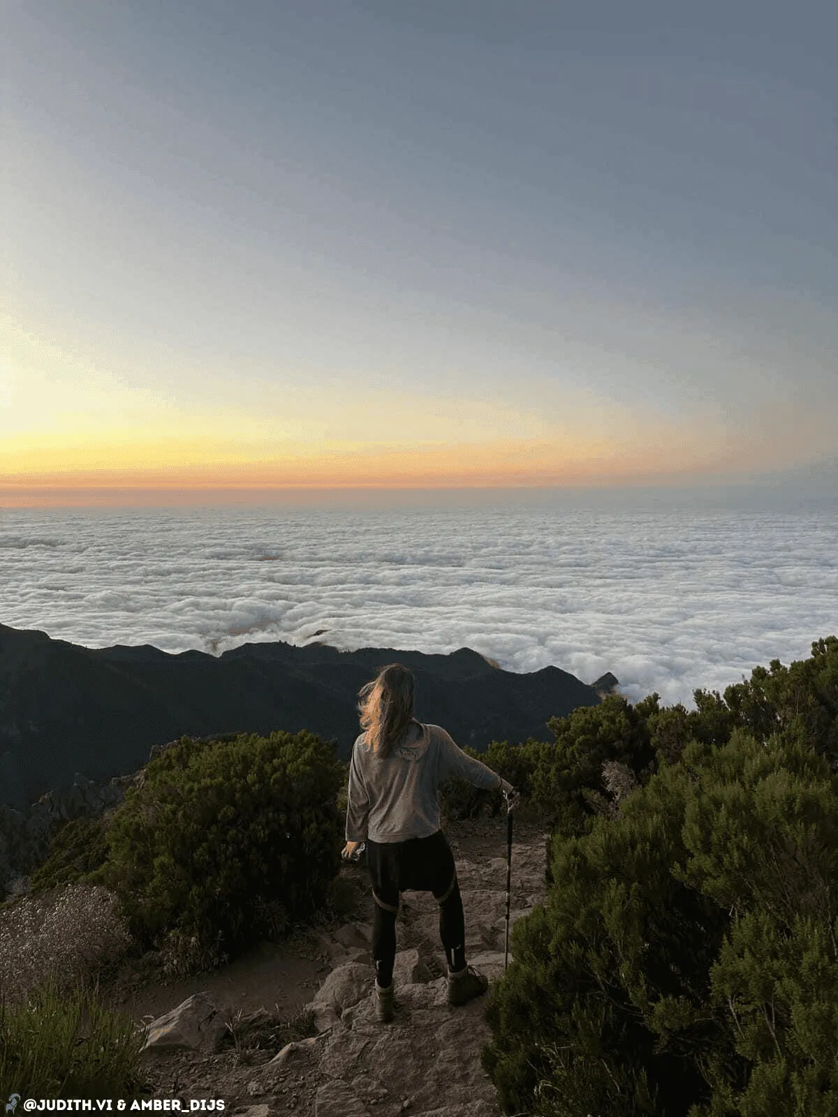 Sentiero di Madeira con hotel prima e dopo 2