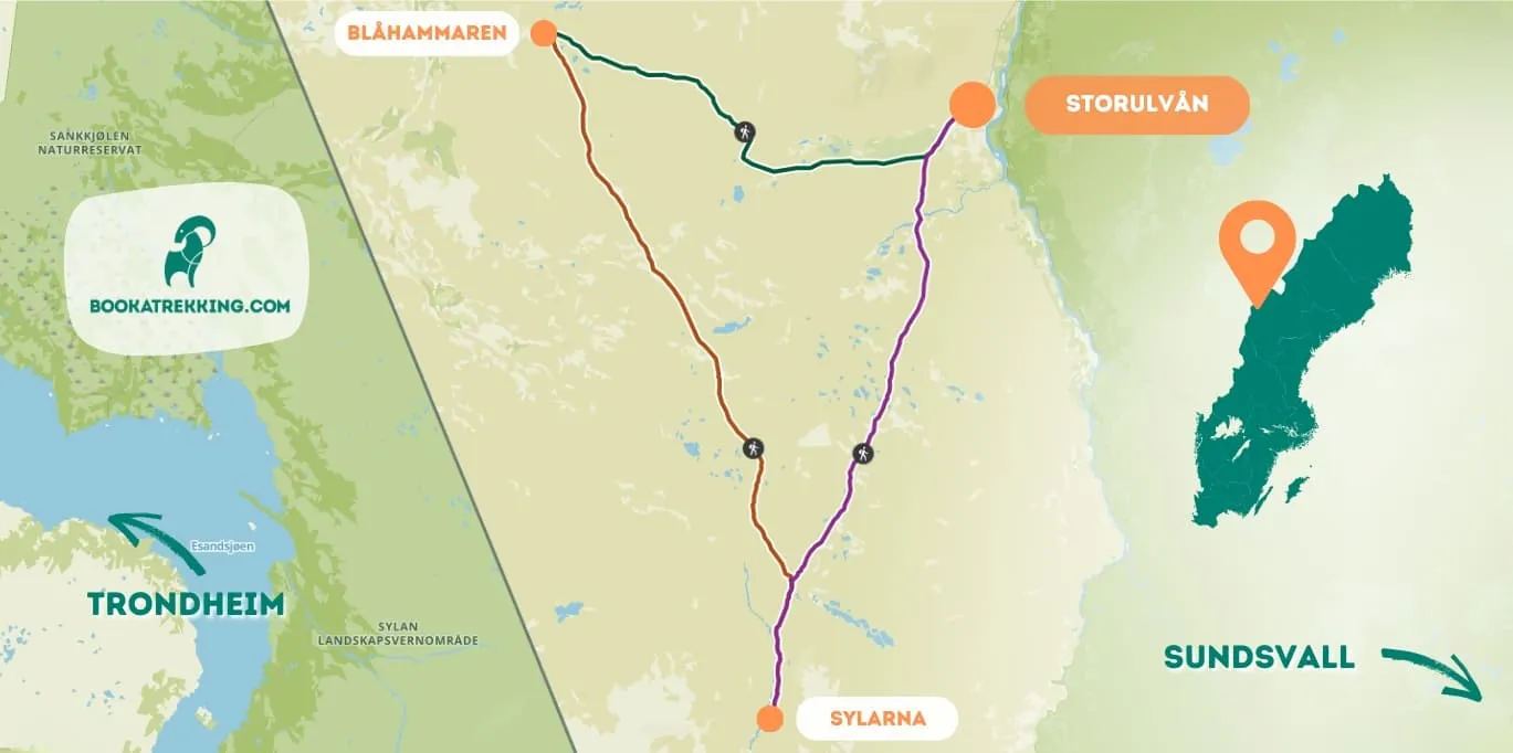 Jämtland-Dreieck-Wanderweg 1