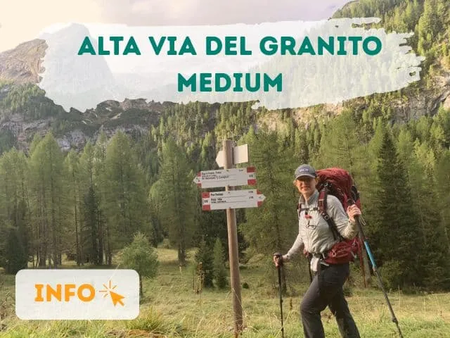 🐢Alta Via del Granito trek – Medium 