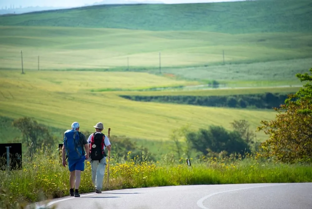 Via Francigena naar San Gimignano