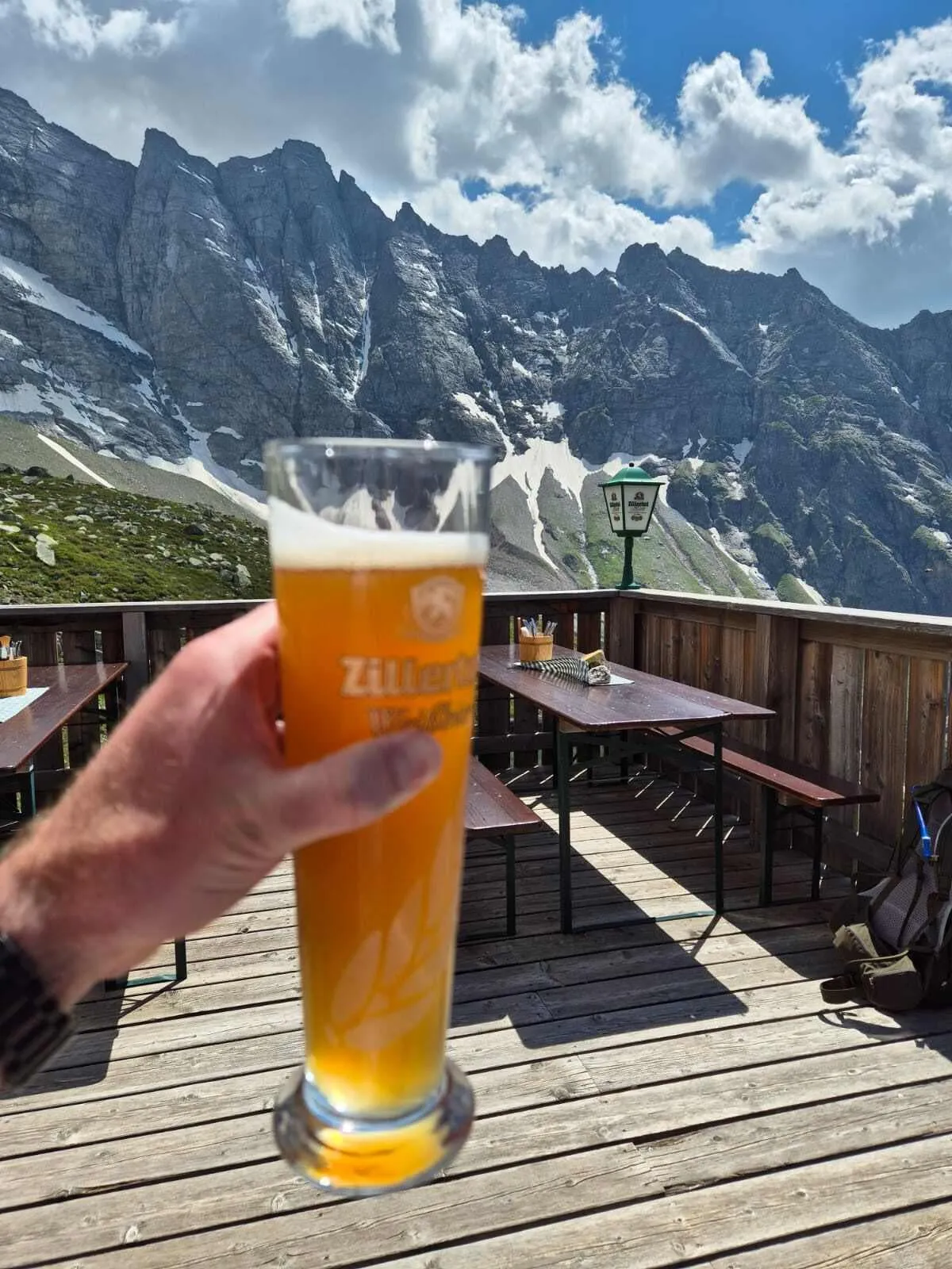 Getränke zum Genießen in den Bergen
