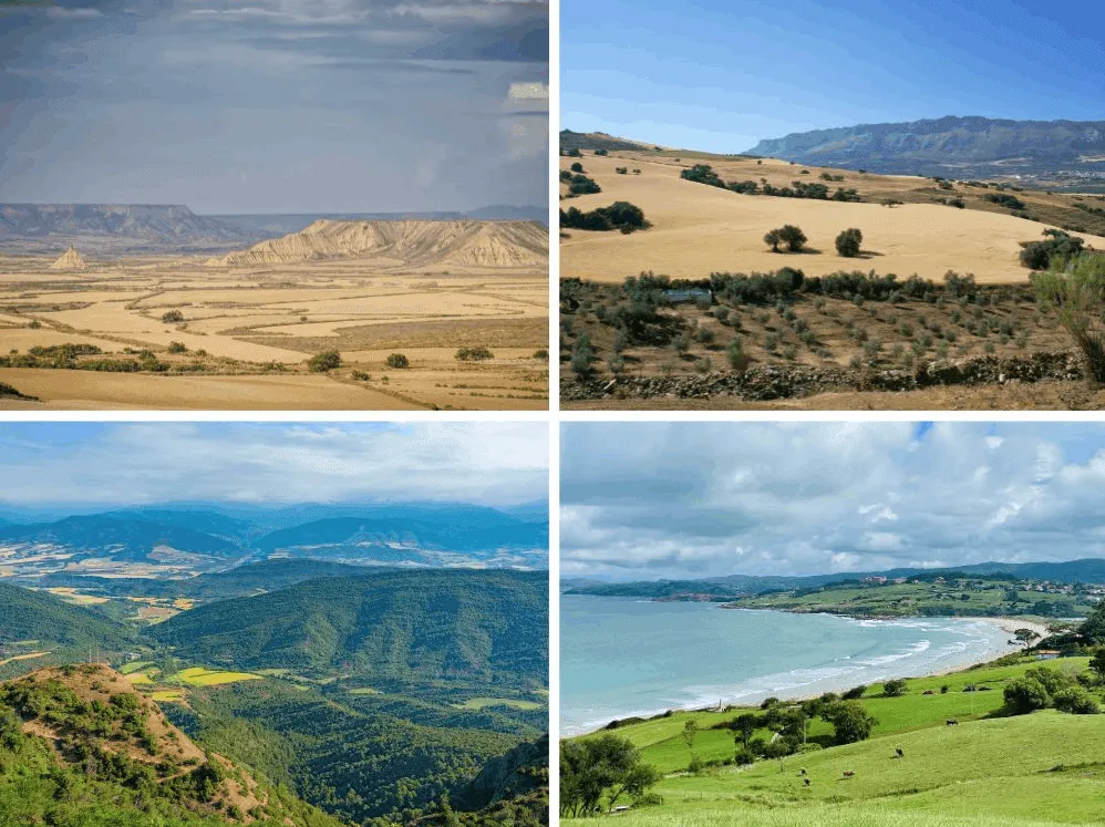 Die Regionen, die Spanien ausmachen, was es ist.